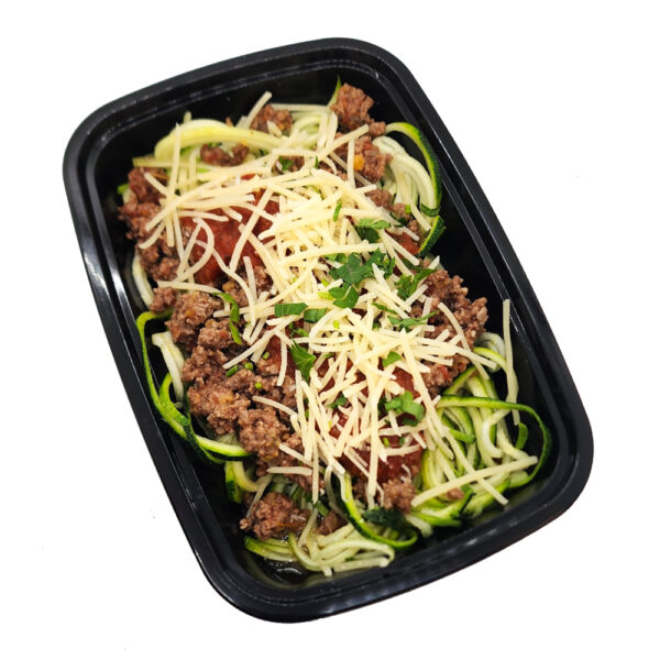 Low Carb Beef Bolognese over Zucchini Noodles