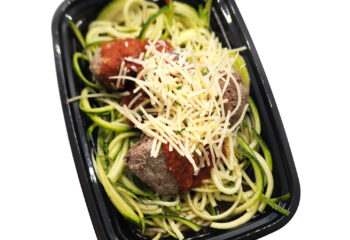 Italian Meatballs over Zoodles
